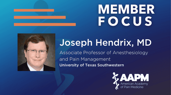 The AAPM Member Focus nominee for January 2024 is Joseph Hendrix, MD.